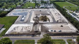 Single homes sub division building in Tampa Bay