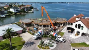 Luxury custom home with water view in Tampa Bay